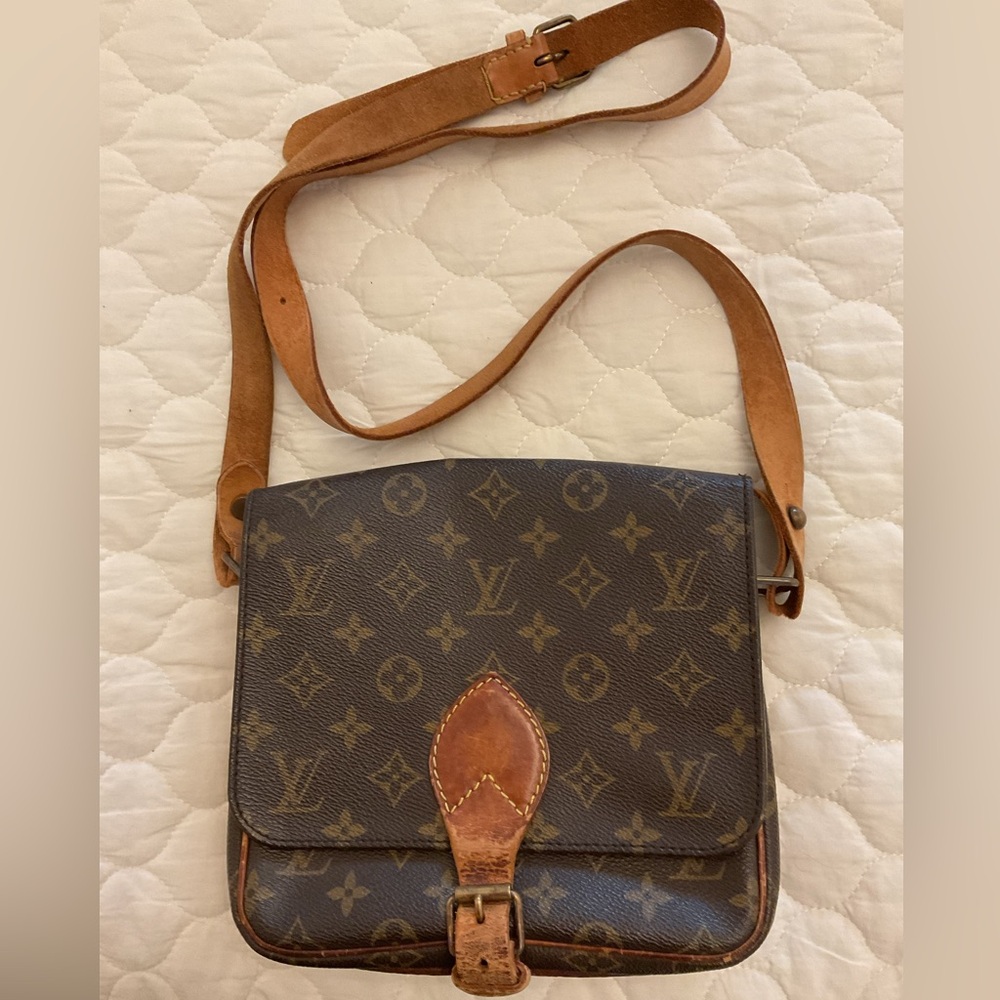 Louis Vuitton Monogram Cartouchiere MM Crossbody Bag